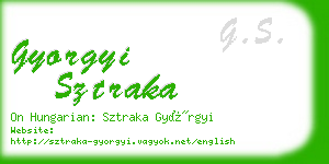 gyorgyi sztraka business card